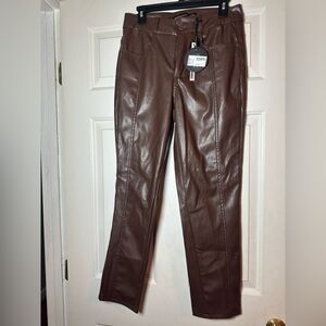 Dollhouse Brown Faux Leather Pants